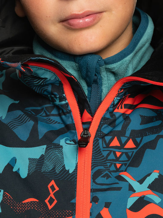 Mission Kids Casual Short Hooded Multicolour Jacket