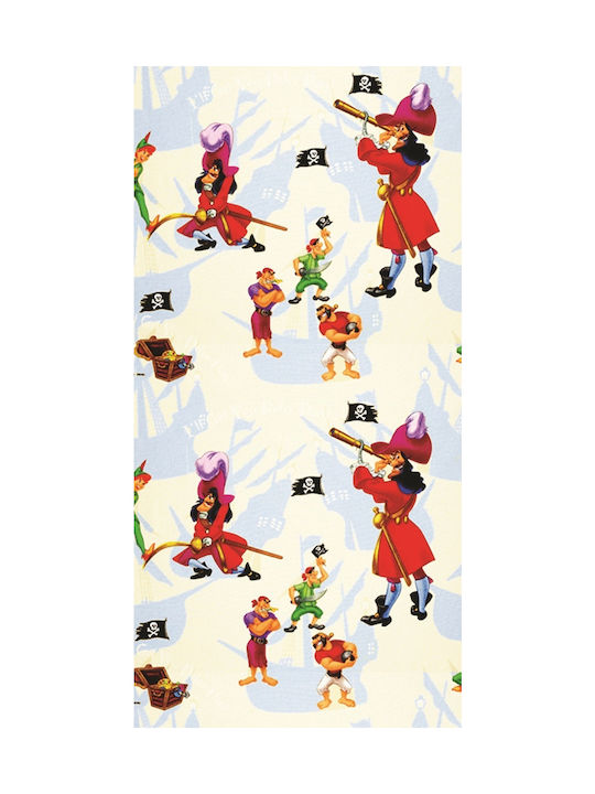 Disney Παιδική Κουρτίνα Peter Pan με Τιράντες Γαλάζια 140x290εκ.