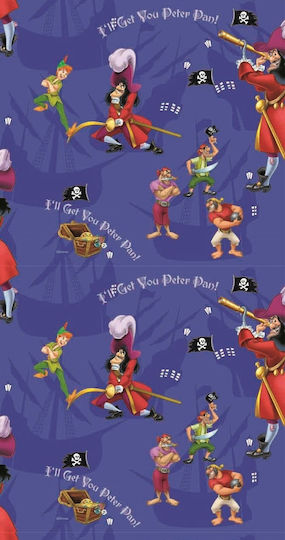 Disney Kids Tab Top Curtain Peter Pan 42 140x290cm