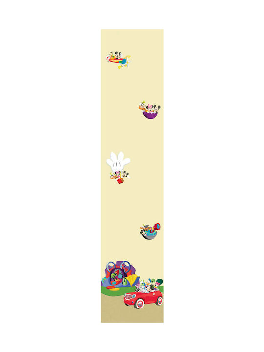 Disney Kids Rod Pocket Curtain 10145 Club House Beige 140x290cm