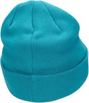 Nike Peak Beanie Unisex Σκούφος Πλεκτός σε Τιρκουάζ χρώμα Nike Peak Beanie Unisex Σκούφος Πλεκτός σε Τιρκουάζ χρώμα