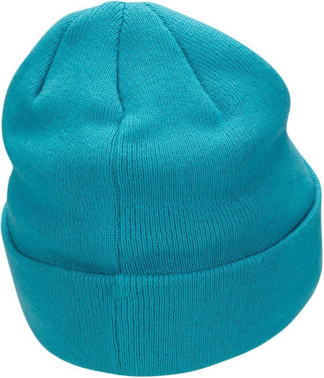 Peak Beanie Unisex Căciulă Tricotat în culoarea Turcoaz