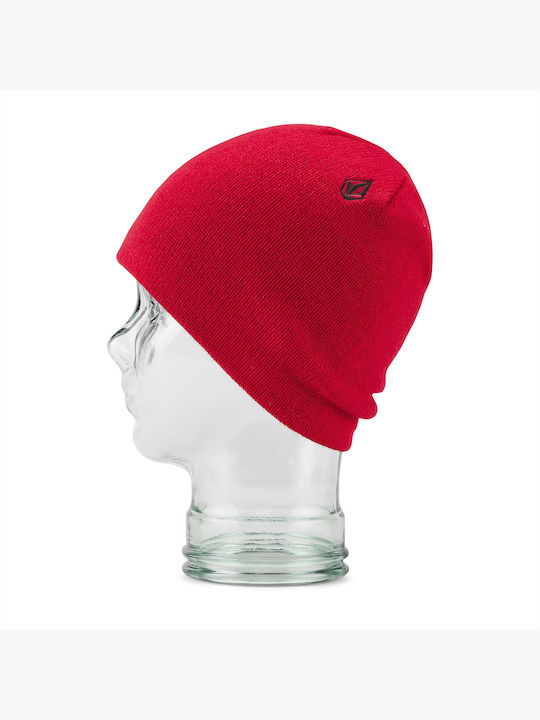 Volcom Beanie Unisex Beanie Gestrickt in Rot Farbe