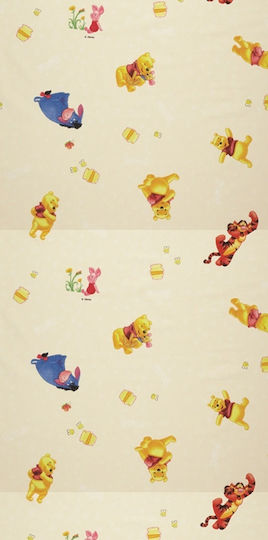 Disney Παιδική Κουρτίνα Sweet Cord με Τρέσα Μπεζ 140x290εκ.