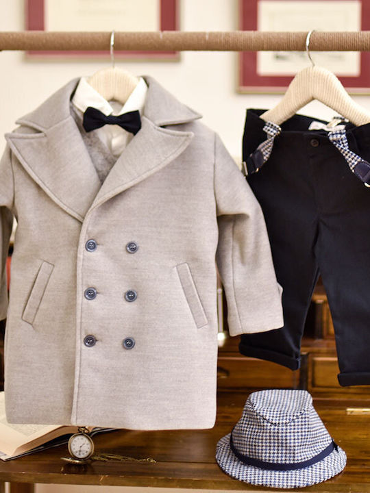 Bambolino Marcus Πανωφόρι Βάπτισης Γκρι