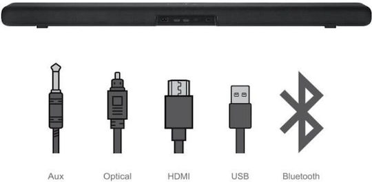 TCL TS8211 Soundbar 2.1 Bluetooth, HDMI και Wi-Fi 260W με Τηλεχειριστήριο Μαύρο