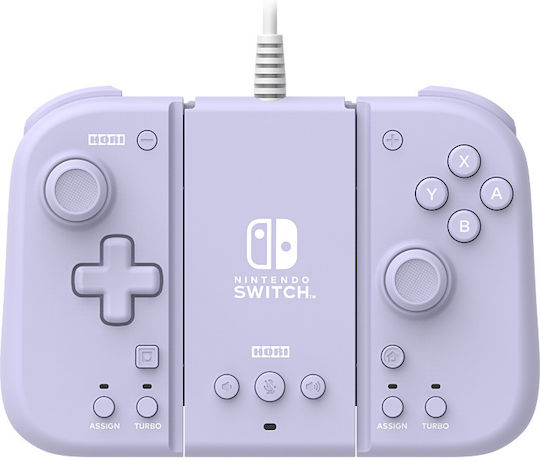 Hori Split Pad Compact Attachment Set Ενσύρματο Gamepad για Switch Lavender