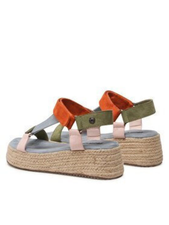 Damenplattformen im Espadrilles-Stil Blau