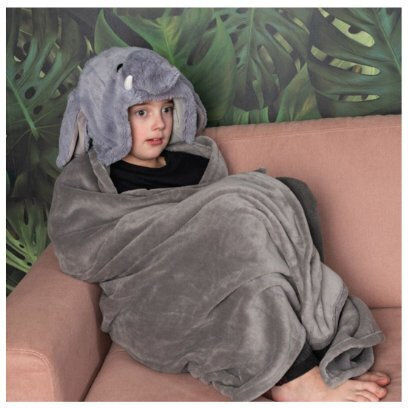 Noxxiez Blanket Gray 130x110cm
