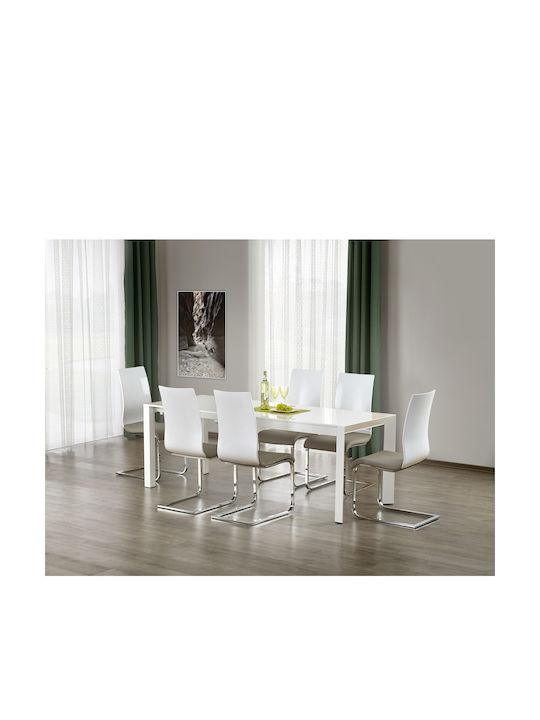 Stanford Table Wooden White 130x80x76cm