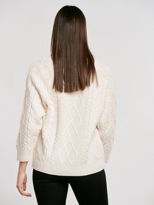 Women's Long Sleeve Sweater Beige