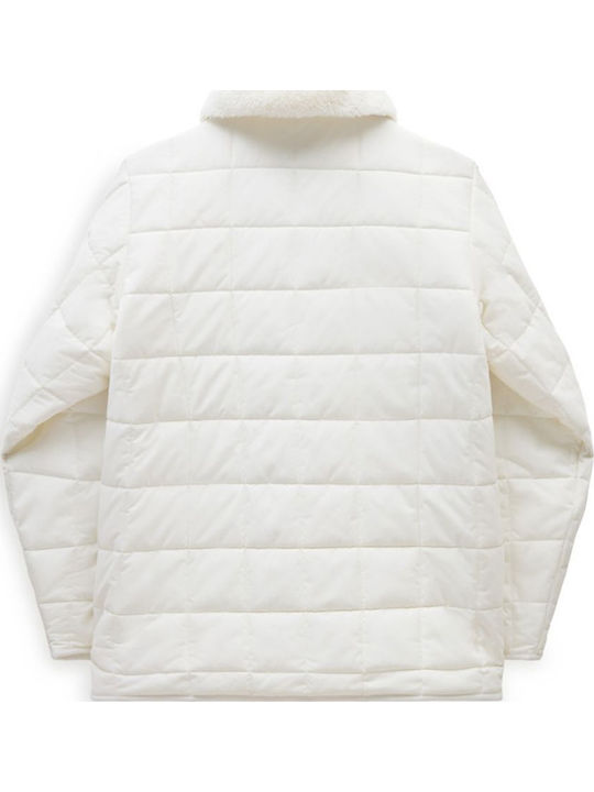 Mte Women's Short Puffer Jacket Waterproof for Winter Beige