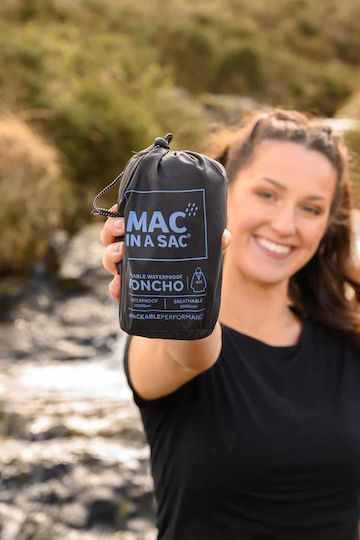 MAC In a Sac Пончо Черно Водоустойчиво Ловно Черно