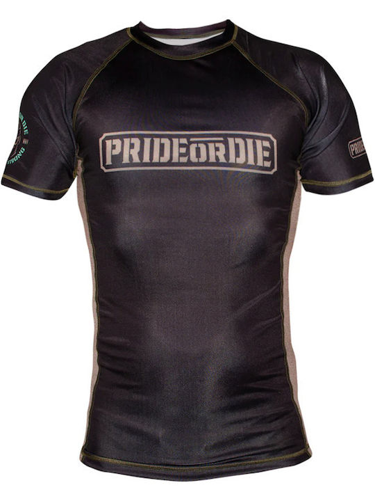 PrideOrDie Short Sleeve Shirt POD211 for Jiu-Jitsu Black