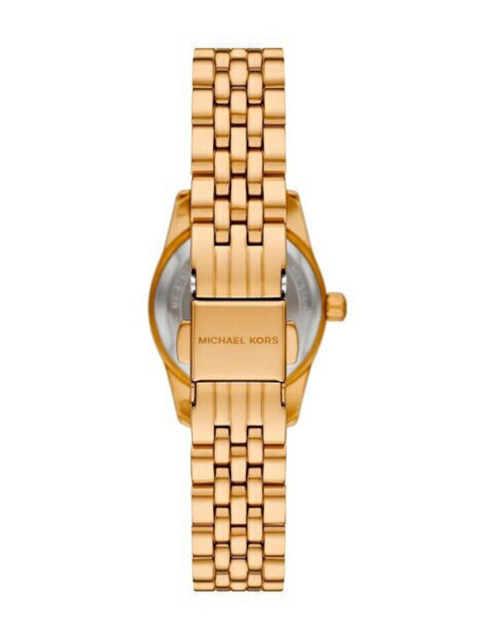 Michael Kors Lexington Women's Watch Chronograph with Gold Metal Bracelet