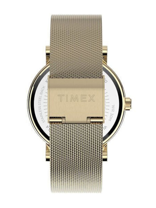 Timex Transcend Ρολόι Μπαταρίας με Μεταλλικό Μπρασελέ Timex Transcend Ρολόι Μπαταρίας με Μεταλλικό Μπρασελέ