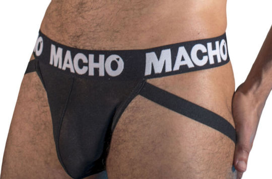 Macho Underwear Ανδρικό Εσώρουχο Jockstrap Μαύρο