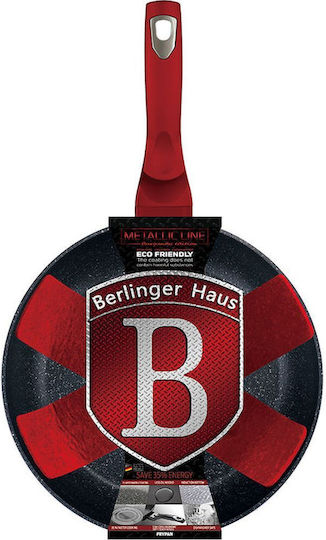 Berlinger Haus Metallic Line Burgundy Edition Тиган от Алуминий с Каменно Покритие Колекция Burgundy 24см