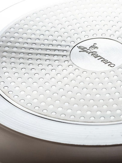 Luigi Ferrero Aluminum Pan with Stone Interior Coating Beige 26cm