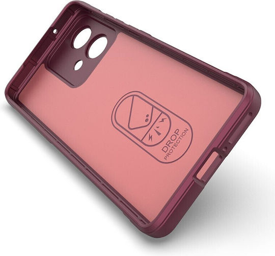 Magic Shield Umschlag Rückseite Silikon Lila (Motorola Edge 40)