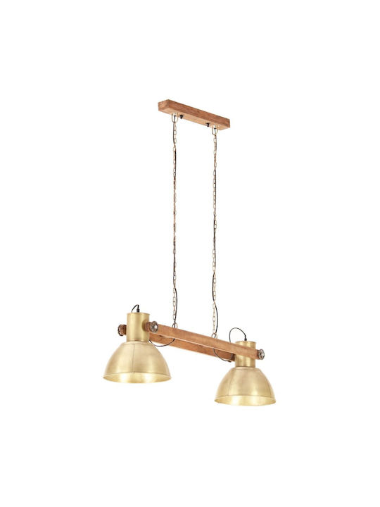 vidaXL Industrial Pendant Light Multicolour with Socket E27 29x28cm