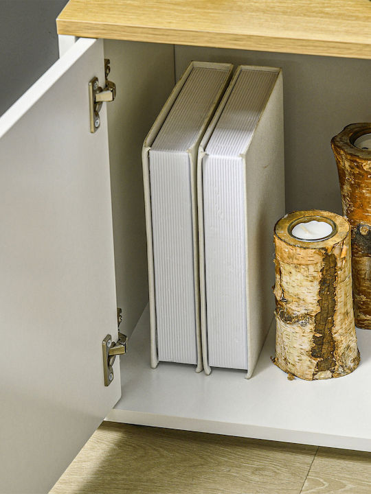 Телевизионни Мебели Бял М90xД90xВ45см