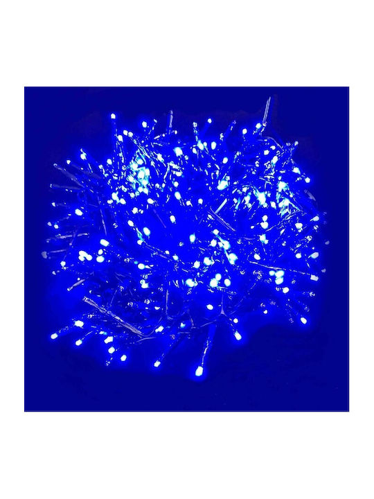 Christmas Lights LED Blue in String BigBuy