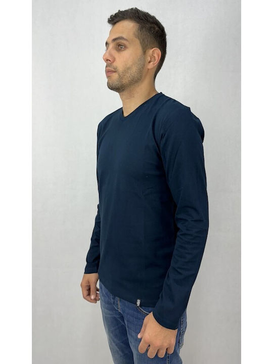 Paco & Co Men's Long Sleeve Blouse Navy