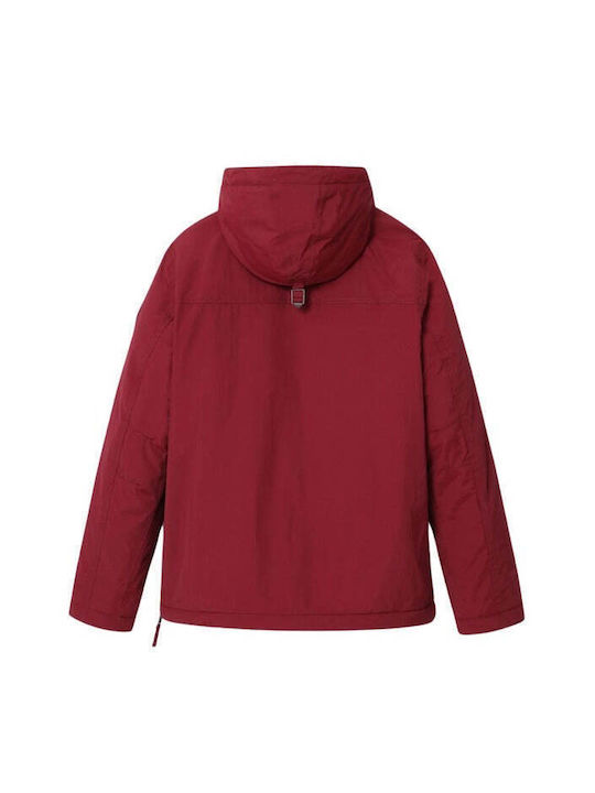 Napapijri Herren Winter Jacke Lässig Burgundisch