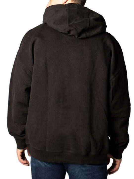 Tommy Hilfiger Men's Sweatshirt with Hood and Pockets Black