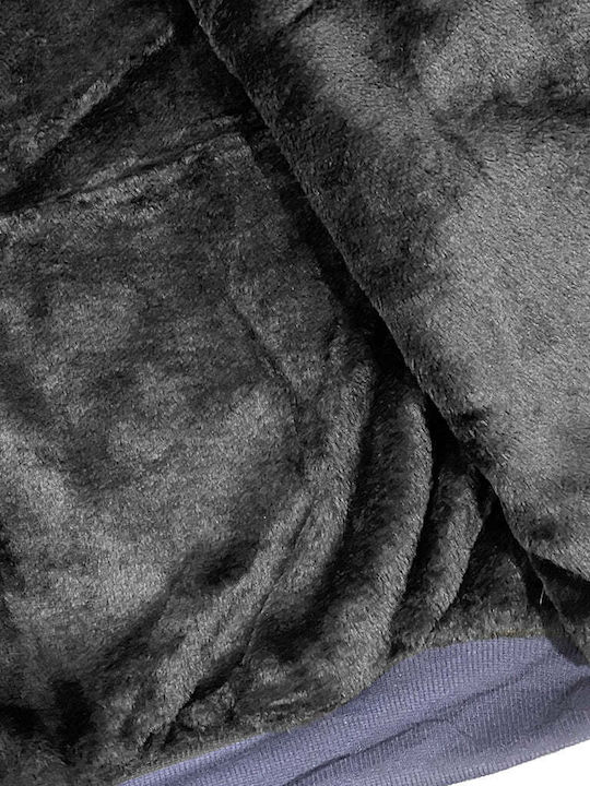 Sweatshirt with Hood Blue