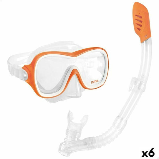 Intex Mască De Scufundare Cu Snorkel Wave Rider Portocalie