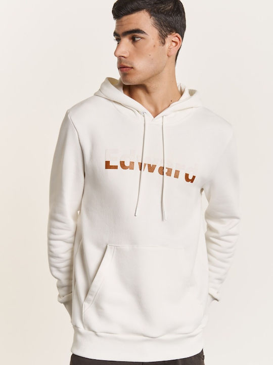 Edward Jeans Men's Sweatshirt with Hood White