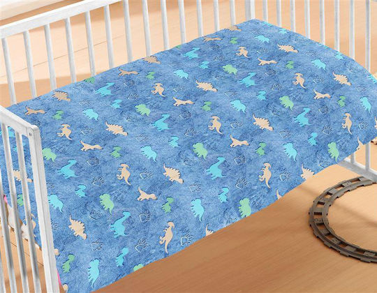 Dimcol Blanket Nursery Swaddling Blankets Fleece Blue Blue 70x110cm
