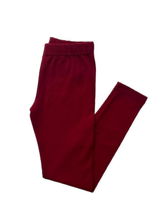 Joyce Leggings pentru Copii Lung Bordeaux