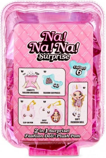 Giochi Preziosi Na Na Na Surprise Plush 2-In-1 Pom Series 1 for Ages 5 and Up 20 cm