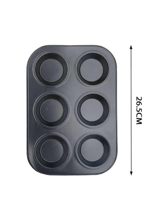 Tpster Aluminum Cupcakes & Muffins 6 Cups Baking Pan