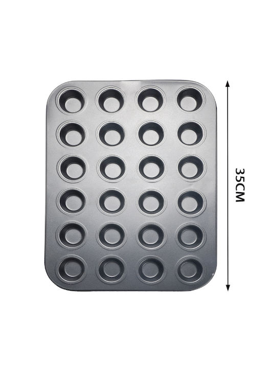 Tpster Aluminum Cupcakes & Muffins 24 Cups Baking Pan