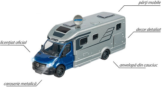 Majorette Hymer B-Class Camper Mașinuță 1:43 Pentru 3+ Ani