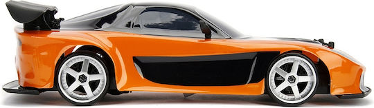 Jada Toys Mazda Rx-7 RC Drift Car Orange