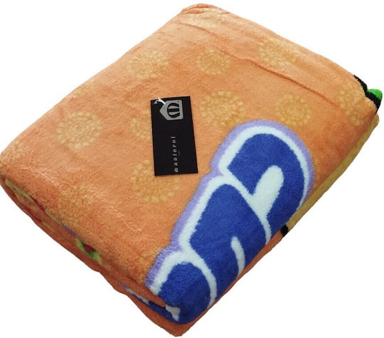 Disney Pătură Spania Pătuț Fleece Coral Blue 100x130cm