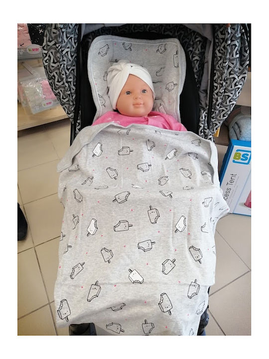 Minene Blanket Nursery Swaddling Blankets Shark Cotton White 75x100cm