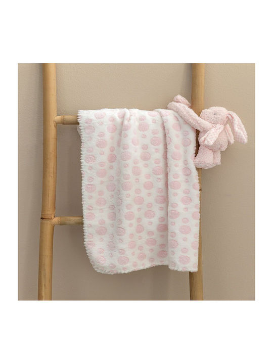 Palamaiki Decke Wickeltücher für Kinderzimmer Vlies Rosa 75x100cm 2Stück