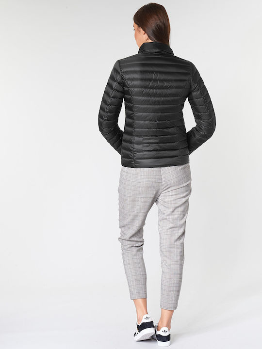 Cha Kurz Damen Puffer Jacke für Winter Schwarz