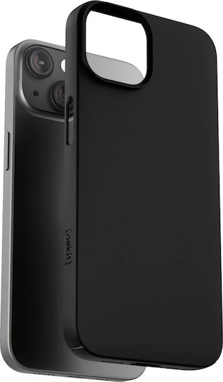 Nekit Umschlag Rückseite Kunststoff 1mm Schwarz (iPhone 15)