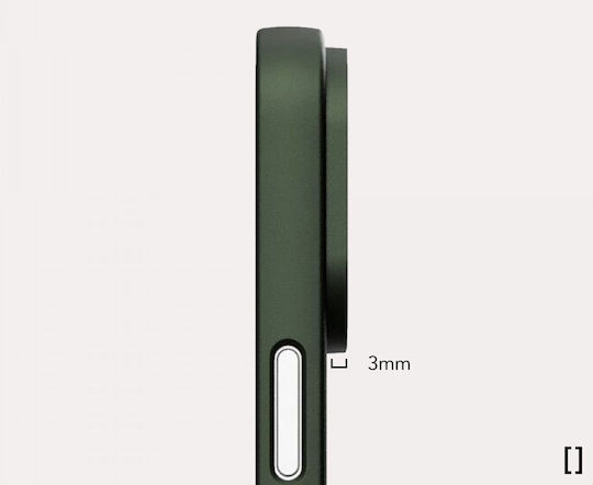 Nekit Umschlag Rückseite Kunststoff 1mm Grün (iPhone 15)