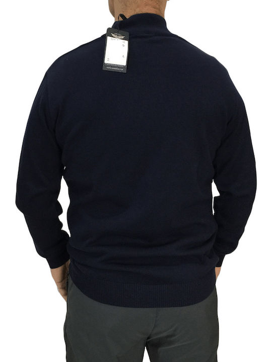 Side Effect Men's Long Sleeve Sweater Navy Blue