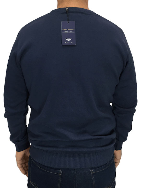 Side Effect Herren Langarm-Pullover Marineblau