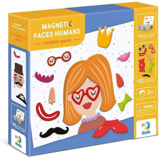 Dodo Magnetic Construction Toy Faces Humans for Children 3+ Years