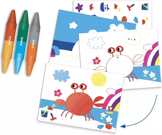 Djeco Paper Construction Toy Dinosaur Puppets for Children 3+ years+ Years